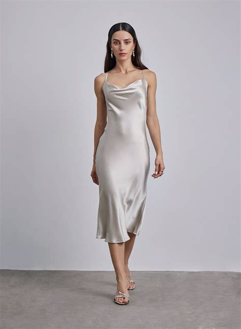 Midi Silk Dress | Satin Slip & Silky Dresses | Silk Maison