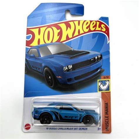 Машинка Hot Wheels коллекционная оригинал 2023 18 DODGE CHALLENGER SRT DEMON купить на OZON по