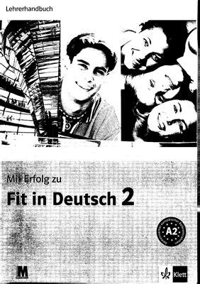 Mit Erfolg Zu Fit In Deutsch 2 Lehrerhandbuch