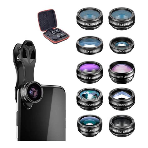 APEXEL Apexel 10 In 1 Phone Camera Lens Kit Wide Angle Lens