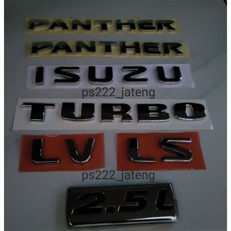 Jual Emblem Logo Tulisan Panther Isuzu Emblem Logo Panther New