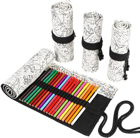 Amazon Diyomr Slots Pencil Wrap Pencil Rolls Artist