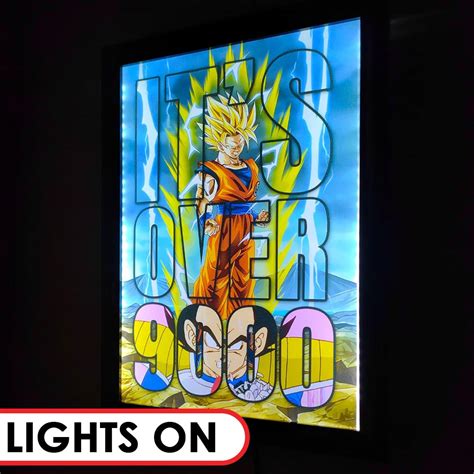 GOKU IT’S OVER 9000 LED Frame – Framekro