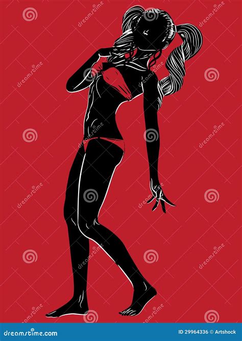 Bikini Silhouette Royalty Free Stock Photo CartoonDealer