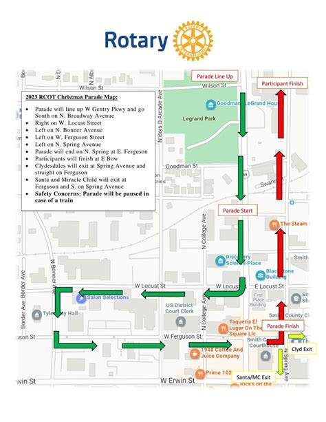 2023 Rose City Christmas Parade route | | tylerpaper.com