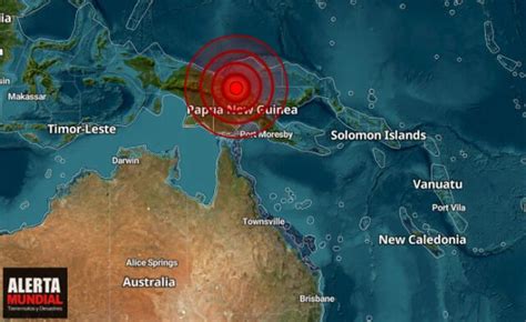 Un Fuerte Terremoto De 70 Golpea La Región De Nueva Guinea Según El Usgs