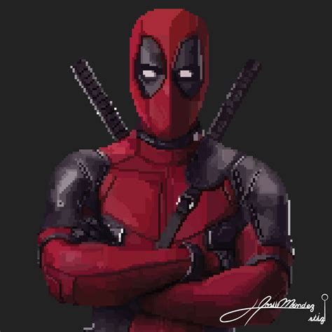 Artstation Pixel Art Deadpool