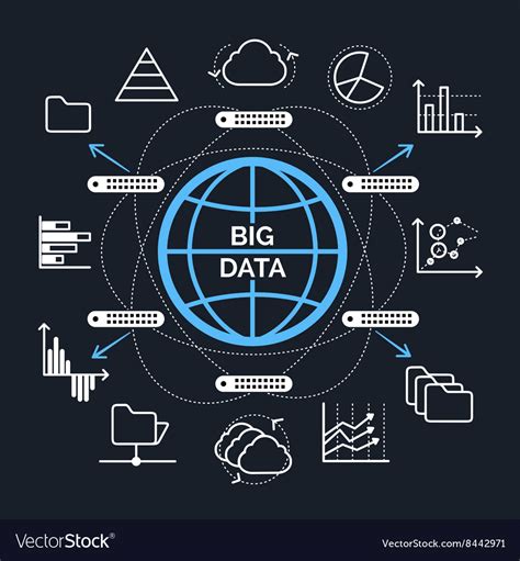 Big Data Concept Royalty Free Vector Image Vectorstock