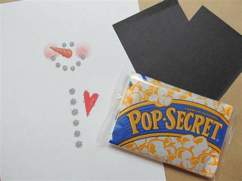 Snowman Printable Popcorn Wrapper