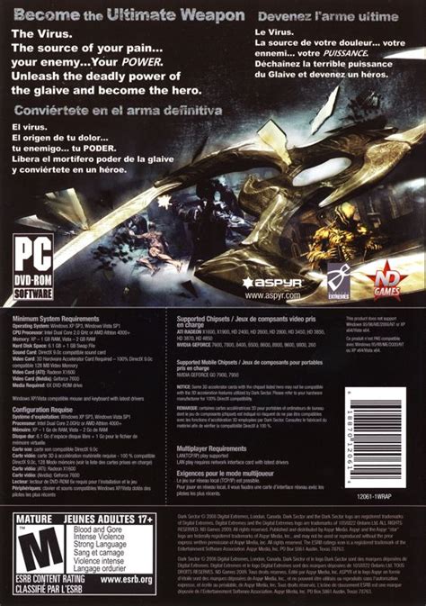 Dark Sector Cover Or Packaging Material MobyGames