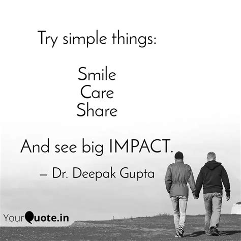 Try Simple Things Smile Quotes Writings By Dr Deepak Gupta