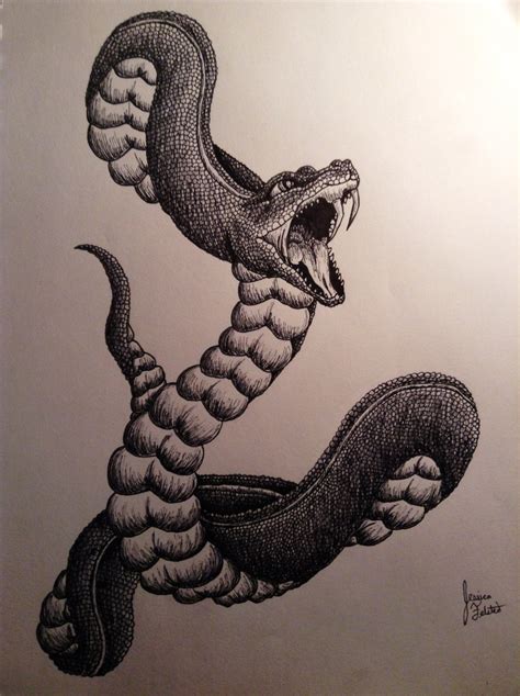 Realistic Snake Drawing at GetDrawings | Free download