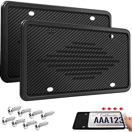 Amazon Rightcar Solutions Silicone License Plate Frames The