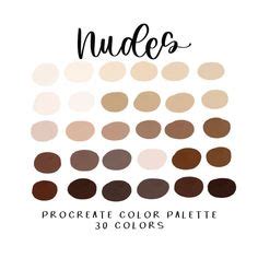 Nude Procreate Color Palettes