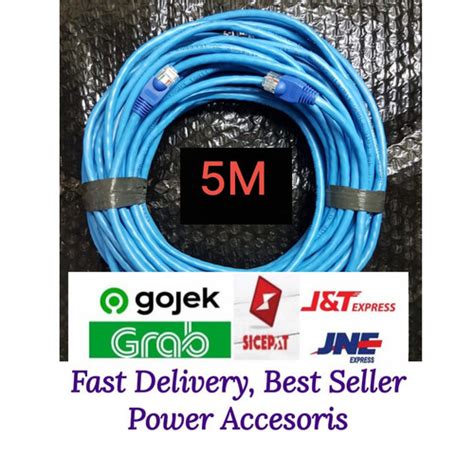 Promo Kabel Lan Cat 6 VASCOLINK 5 Meter Siap Pakai 5meter UTP Cat 6