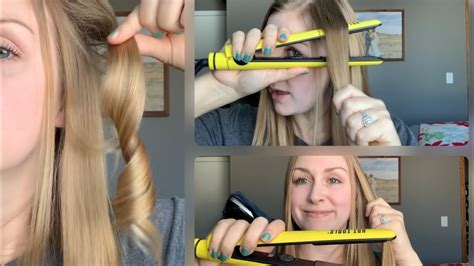 The Eastiest Flat Iron Curls No Twisting Or Turning Beginner Hair