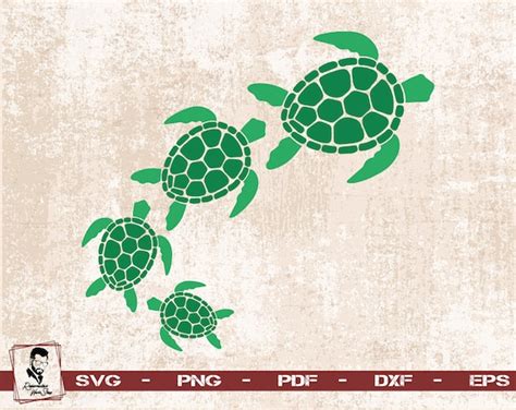 Cricut Turtle Svg Turtle Vinyl Svg Turtle Split Monogram Turtle Cut