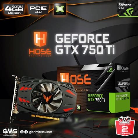 Jual Vga Hose GTX 750 Ti 4GB Ddr5 Hose Geforce GTX 750 Ti 4GB