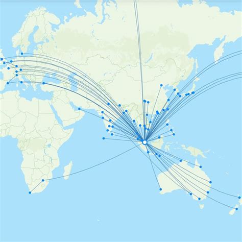 Singapore Airlines routes 2025 – map with all flights - Flight Routes