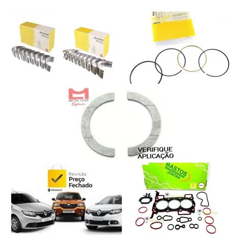 Kit Retifica Motor Renault Kwid Sandero Logan V Std Mercado Livre