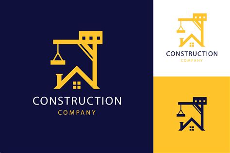 flat design construction company logo template 20313858 Vector Art at Vecteezy