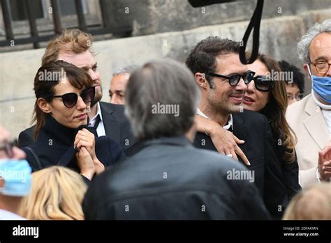 Doria Tillier Nicolas Bedos And Elsa Zylberstein Attend Guy Bedos