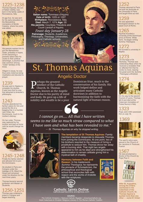 Beautiful St. Thomas Aquinas Infographic - Scott M. Sullivan