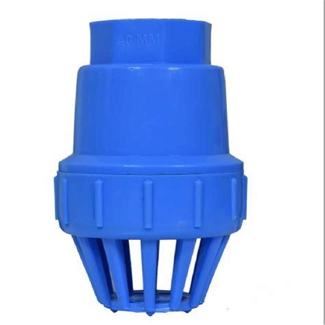 Pvc Plastic Blue Foot Valves Valve Size Inch At Rs Piece In