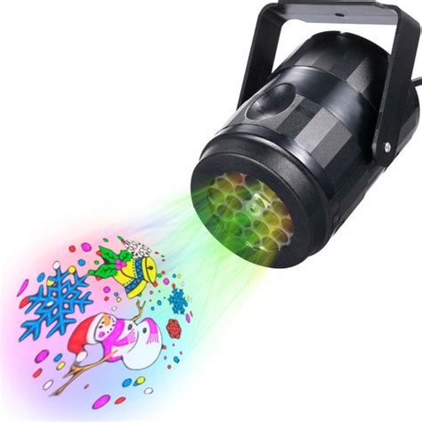 Proyector Luces Led Navidad Figura Santa Copo Nieve Exterior Mercadolibre