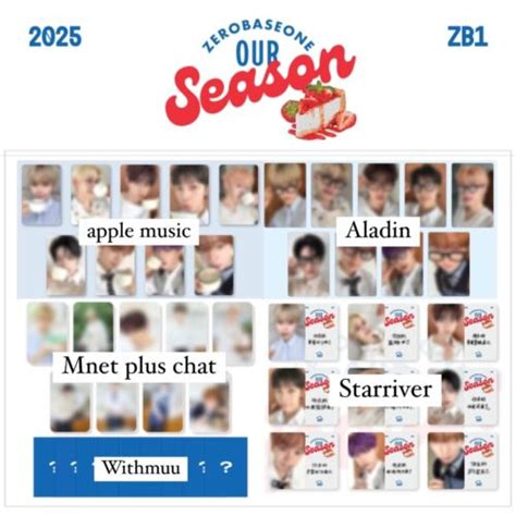 ZB1 ZEROBASEONE 2025 SEASON S GREETING OUR SEASON POB PHOTOCARD EBay