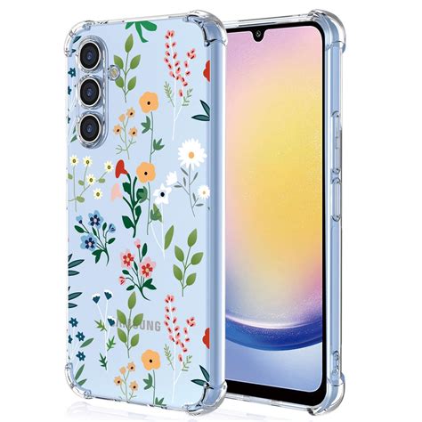 Xinyexin Clear Case For Samsung Galaxy A G Flowers Floral Pattern