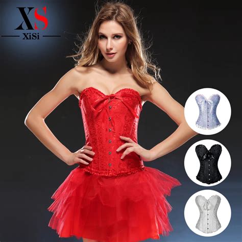 Sexy Women Lace Body Shaper Up Corsets Plus Size Waist Trainer Corset Shapewear Bustier Cincher