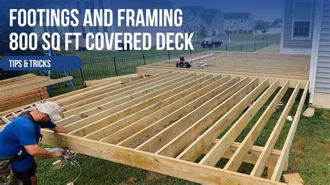 Installing Helical Piles And Deck Framing Covered Deck Pt 1 Youtube