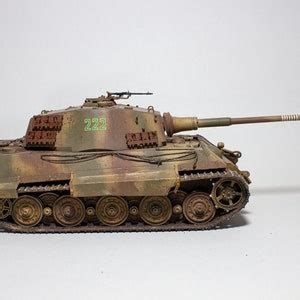 1 35 Pz Kpfw VI Tiger II King Tiger Tank Handmade Built Model Etsy