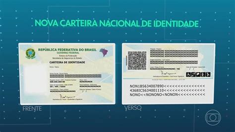 Governo Lança Novo Modelo De Carteira De Identidade Que Vai Substituir