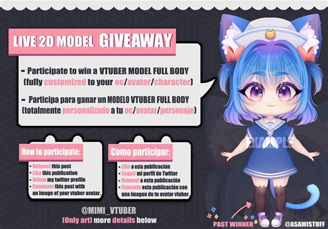 🌸mimivtuber🌸comission Closed On Twitter 🌸🔴giveaway For Vtuber Model🔴