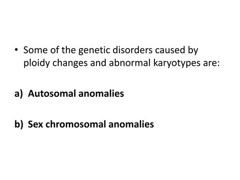 Sex Chromosome Disorders Ppt