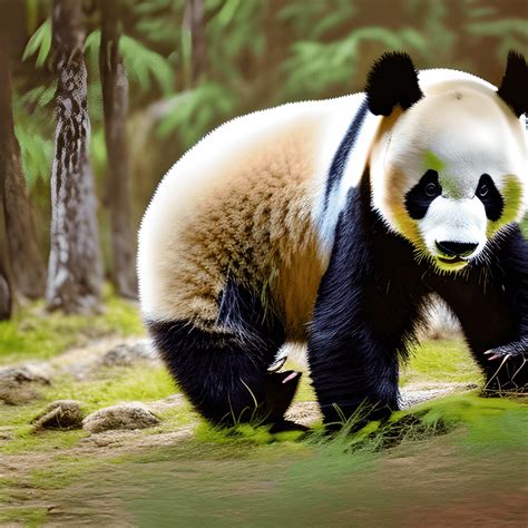 Panda Bear in Forest Cinematic Wildlife Photography FullHD · Creative ...