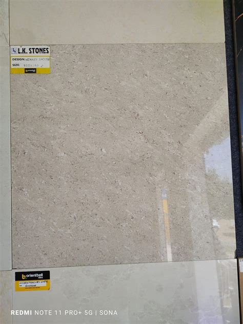 Orientbell Double Charge Vitrified Tiles 2x2 Feet 60x60 Cm Gloss At