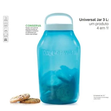 Pote Universal Jar Litros Azul Tupperware Shopee Brasil