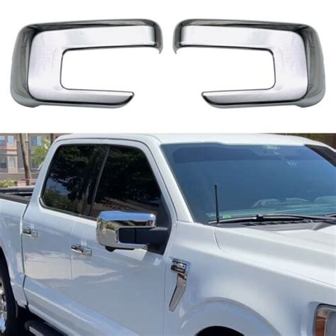 For 2021 2024 Ford F150 F 150 Chrome Side Mirror Covers Overlay With Turn Signal Ebay