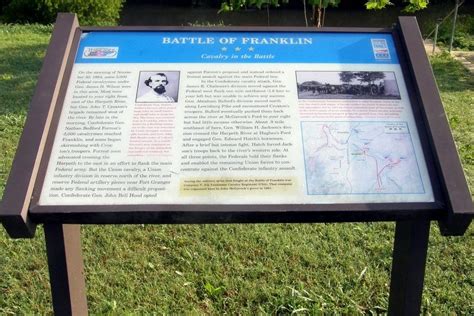 The Battle Of Franklin Historical Marker