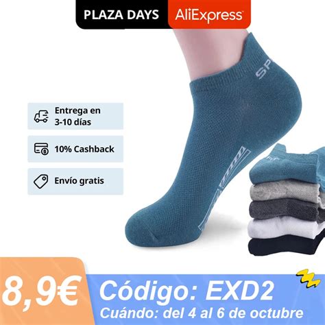 Calcetines Tobilleros De Algod N Transpirables Para Hombre Medias