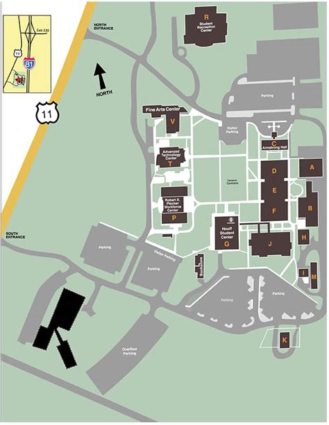 Blue Ridge Community College Campus Map | Zip Code Map