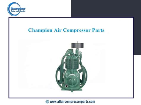 Genuine Champion Air compressor parts by Emergency Sales and Service by ...