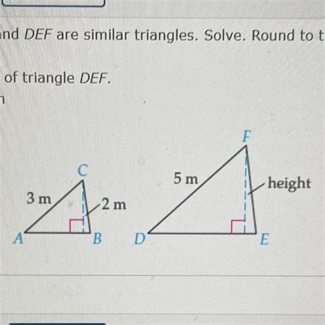 Will Give BRAINLIEST To Correct Answer Triangles ABC And DEF Are