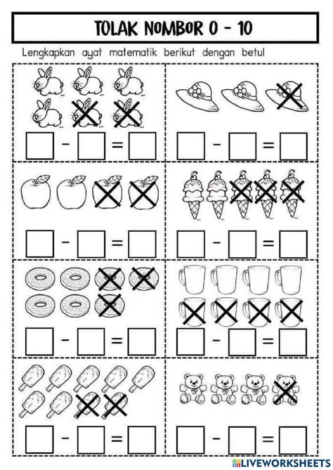 lembaran kerja prasekolah matematik jackctz  word template