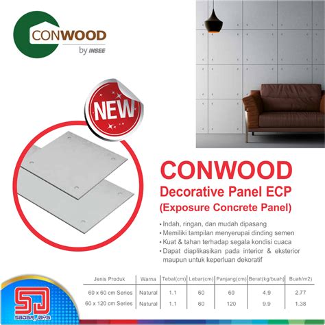 Jual Conwood Decorative Panel Ecp Mm Mm Dekoratif Dinding