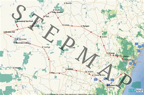 StepMap - Menindee Lakes Trip June 2020 - Landkarte für Australia