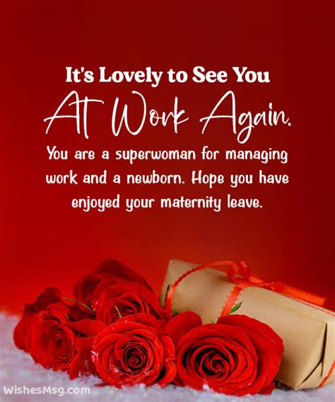 Welcome Back To Work After Maternity Leave